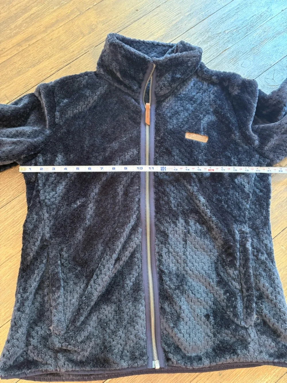 Columbia Large Plush‎ Fleece Full Zip Jacket Navy Soft Cozy